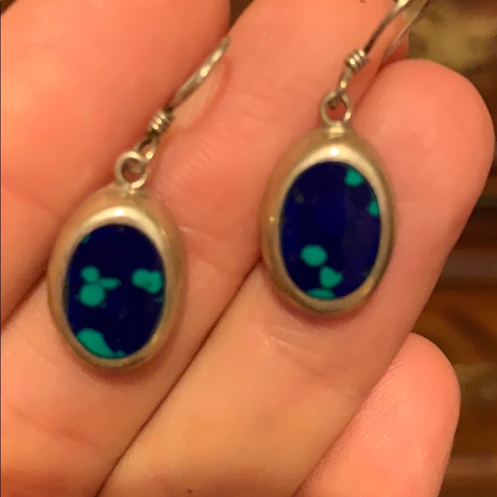 Alaska Arctic Opal Sterling silver earrings